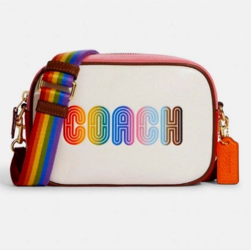 Coach Mini Jamie Camera Bag With Rainbow in EUC MSRP USD 298.00